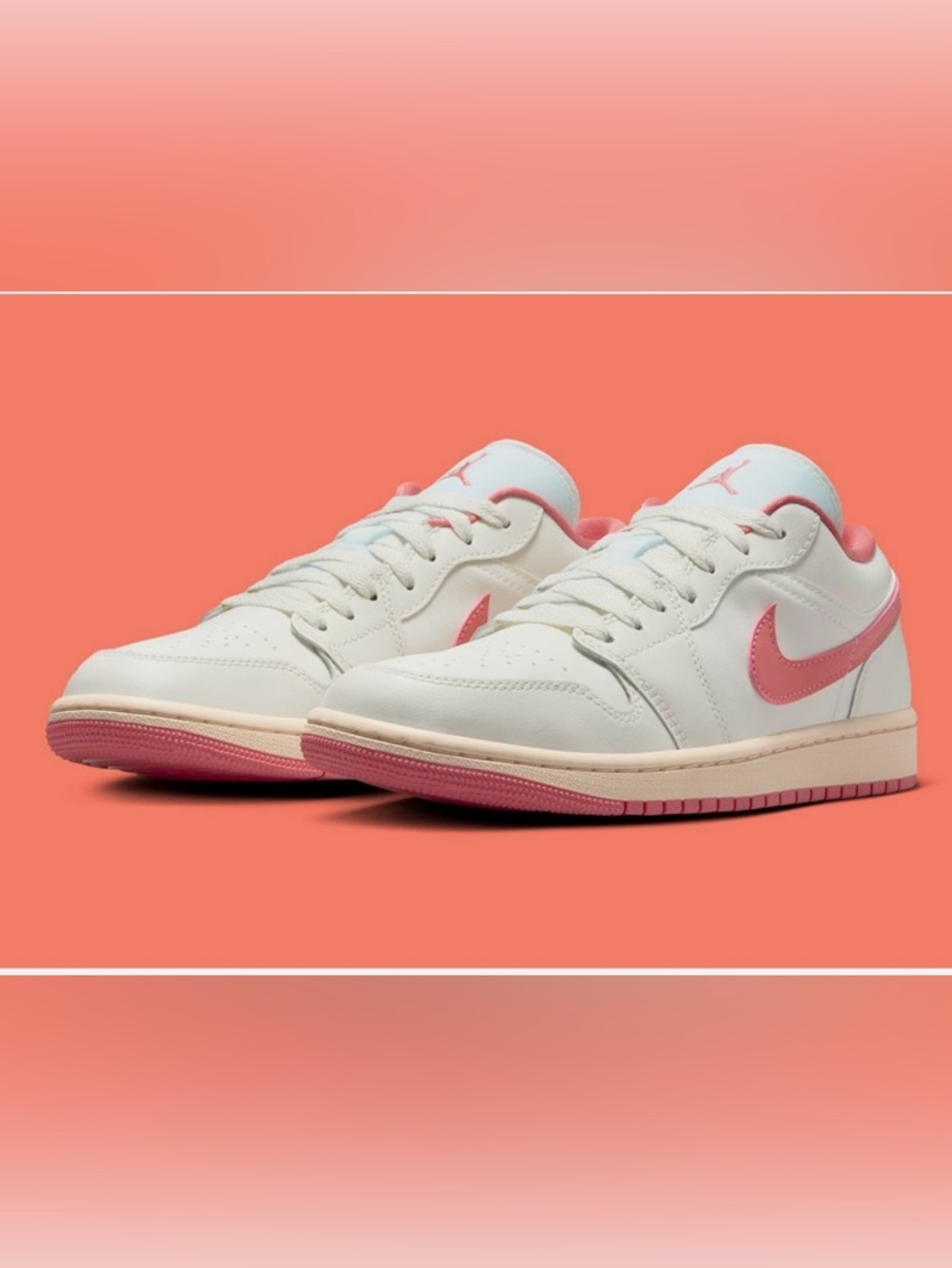Nike Air Jordan 1 Low Sail Guava Ice Pink Salt - Picture 3 of 10